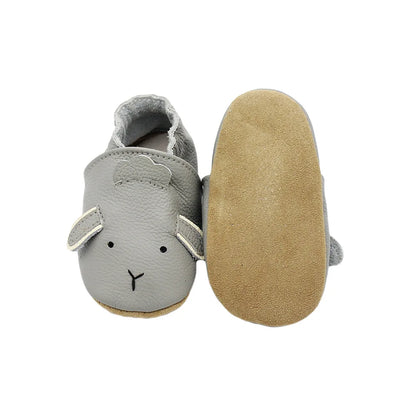 Baby Leather Casual Crib Shoes – First Steps Educational Walkers for Toddler Boys & Girls, Animal Sneakers for Newborns