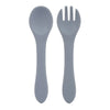 BPA-Free Soft Silicone Baby Spoon Set - Auxiliary Food Utensils for Toddler, Bendable Fork & Training Spoon, Children’s Tableware