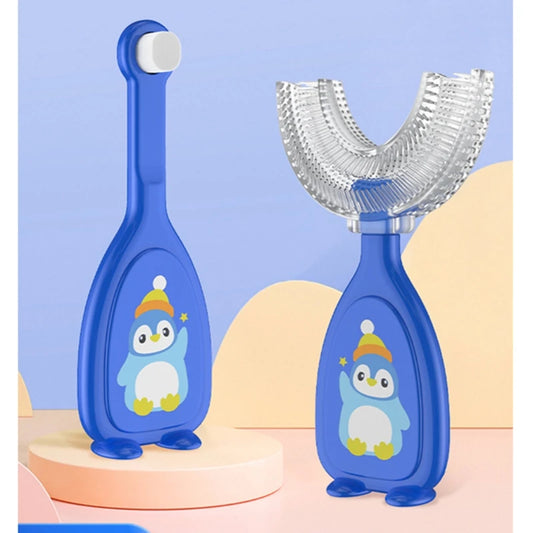 Children U-Shape Toothbrush - Soft Silicone Training Teethbrush for 2-12 Years Kids Oral Care