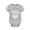 Newborn Baby Romper – "Daddy Is My Hero" Funny Print Bodysuit – Cute & Casual Infant Jumpsuit for Baby Boys & Girls