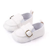 PU Leather Baby Boy First Walker Shoes - Non-Slip Rubber Sole Retro Crib Shoes (3/6/9/12/18M)