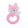 Cartoon Animal BPA-Free Silicone Teether - Food-Grade Silicone Teething Toy for Kids | DIY Teething & Christmas Gift Decor