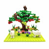 Farm Building Blocks Playset – Mini Animal Brick Set with 16x16 Baseplate (4.9 in / 12.5 cm) – Compatible with Classic Bricks