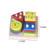 Wooden Montessori Animal Puzzles for Toddlers - Colorful 3D Cartoon Early Learning Educational Toy