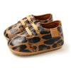 PU Leather Baby Boy First Walker Shoes - Non-Slip Rubber Sole Retro Crib Shoes (3/6/9/12/18M)