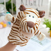 25cm Soft Plush Hand Puppets, Elephant Lion Monkey Stuffed Animal Story Dolls for Children
