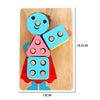 Wooden Montessori Animal Puzzles for Toddlers - Colorful 3D Cartoon Early Learning Educational Toy