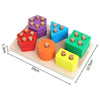 Wooden Montessori Animal Puzzles for Toddlers - Colorful 3D Cartoon Early Learning Educational Toy