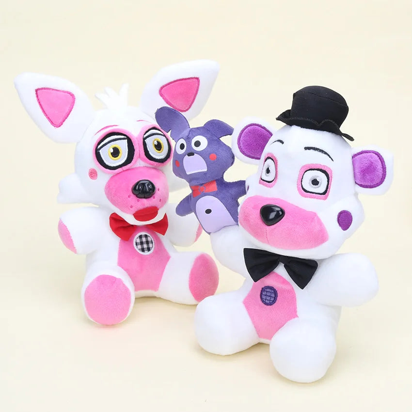 25cm Freddy Plush Foxy Chica Bonnie Springtrap Golden Freddy Fazbear Soft Stuffed Dolls Toy