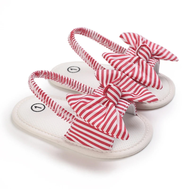 Infant Non-Slip First Walkers – 0-18 Months Baby Girls Sweet Flower Sandals, Soft Sole Flat Princess Dress Shoes