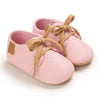 HAIZHIW Newborn Baby Boy & Girl Leather Shoes – Infant First Walkers, Non-Slip Rubber Toddler Retro Shoes (0-18M)