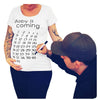 See You Soon Summer Tees Women T-shirts Slim Maternity Funny Letter Tops O-Neck Pregnancy T-shirts for Pregnant Women