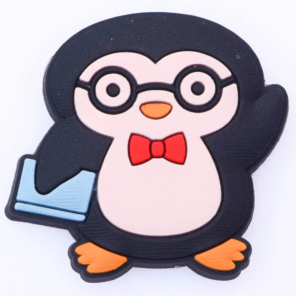 1-Piece Cute Cartoon Animal Shoe Charm for Kids — School Teacher Shoe Decoration Gift