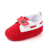 PU Leather Baby Boy First Walker Shoes - Non-Slip Rubber Sole Retro Crib Shoes (3/6/9/12/18M)