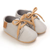 HAIZHIW Newborn Baby Boy & Girl Leather Shoes – Infant First Walkers, Non-Slip Rubber Toddler Retro Shoes (0-18M)