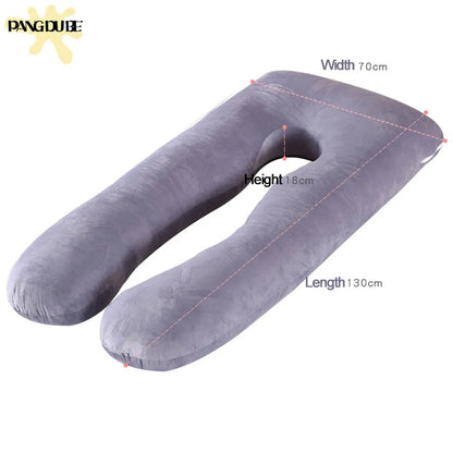 PANGDUBE Pregnancy Pillow 130x70cm - Waist & Nursing Pillow for Pregnant Women & Breastfeeding Cushion