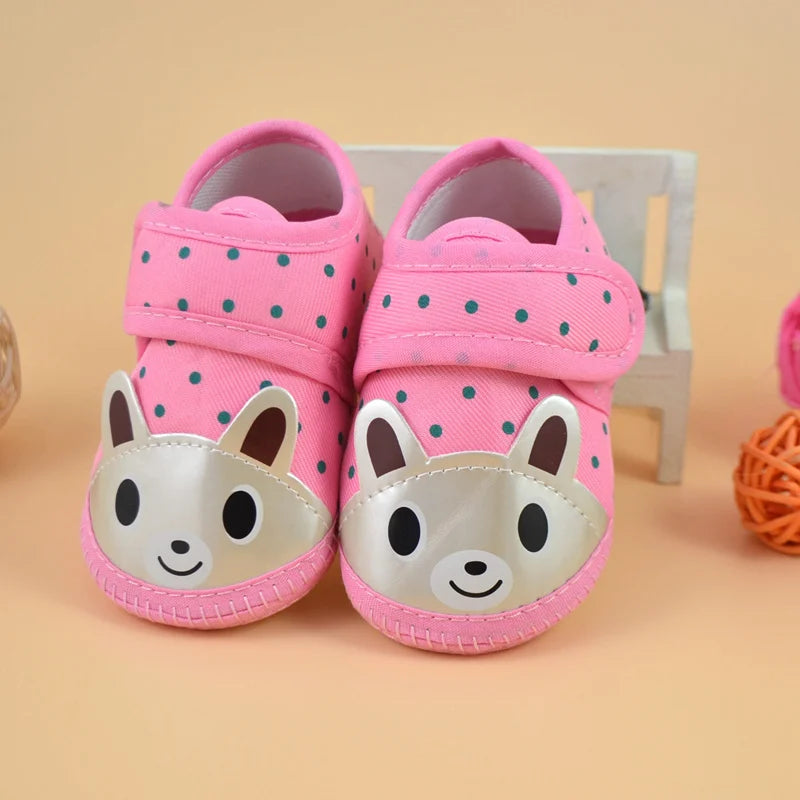 Newborn Baby Girl Soft Sole Crib Toddler Shoes – Canvas Sneakers for Boys & Girls