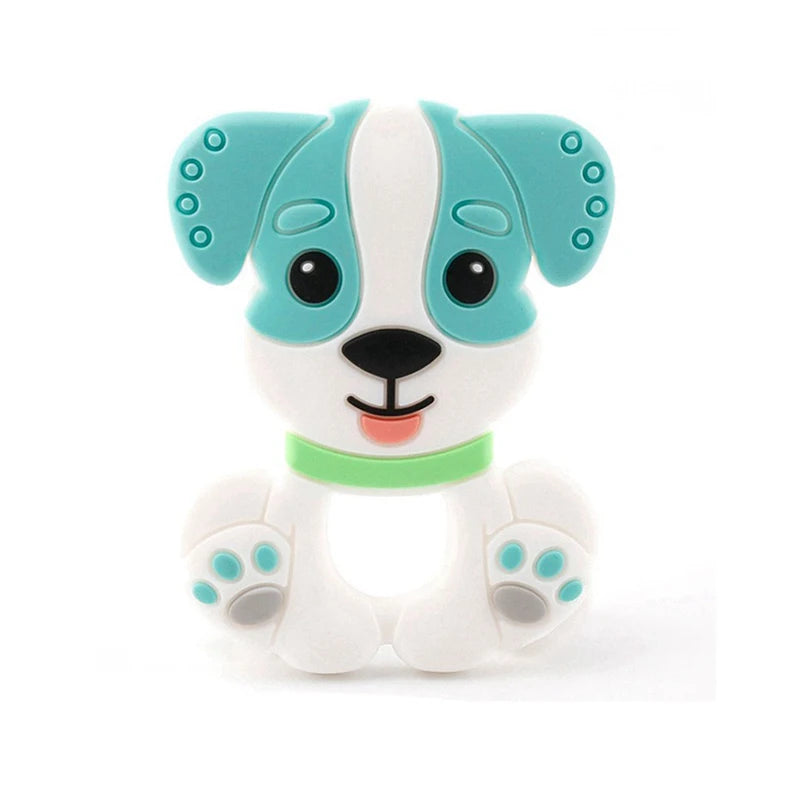 Cartoon Animal BPA-Free Silicone Teether - Food-Grade Silicone Teething Toy for Kids | DIY Teething & Christmas Gift Decor