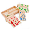 Wooden Montessori Number Cards - Counting and Place Value Math Teaching Aids for Preschool and Early Education