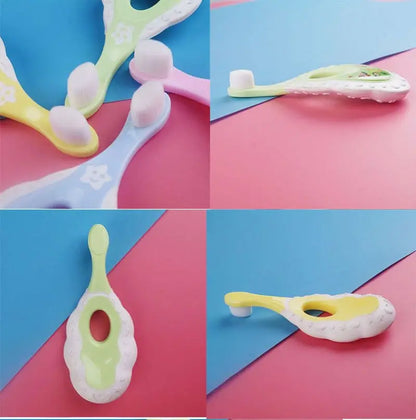 Baby & Toddler Toothbrush for 0-3 Years Old, Extra Soft 10000 Floss Bristles for Baby Gum Care