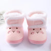 Baywell Winter Warm Fur Snow Boots Baby Booties Anti-slip Infant Boys Bootie Shoes 0-18 Month