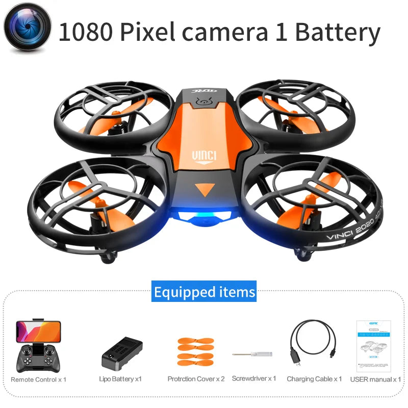 V8 Mini Drone with 4K and 1080P Wide-Angle Camera and WiFi FPV