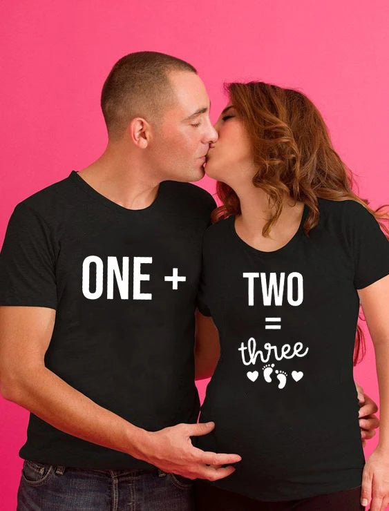 Mommy Daddy Matching Pregnancy Shirts - Pregnancy Announcement Tee for Couples, Baby Announcement Shirt for Expecting Parents