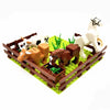 Farm Building Blocks Playset – Mini Animal Brick Set with 16x16 Baseplate (4.9 in / 12.5 cm) – Compatible with Classic Bricks