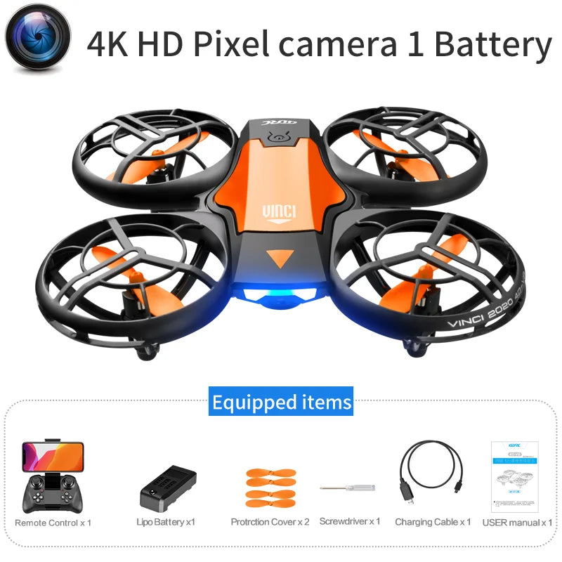 V8 Mini Drone with 4K and 1080P Wide-Angle Camera and WiFi FPV