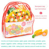 Kids Fruit Cutting Playset – 6/10/13/24-Piece Pretend Kitchen Cutting Fruits & Vegetables Educational Toy Set