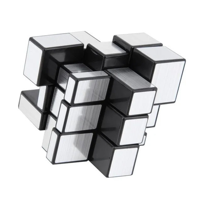 Neo Magic Mirror Cube 3x3x3, Gold & Silver Professional Speed Cube Puzzle, Educational Toy for Children & Adults, Gifts