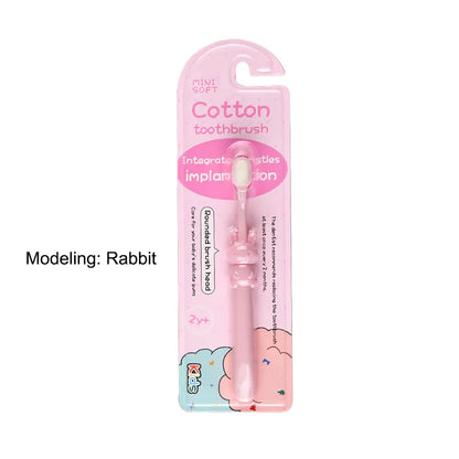Toothbrush for Kids Colorful Lovely Cartoon Modeling, Soft Bristles Children’s Toothbrush with Cartoon Handle, Tongue Scraper Coating