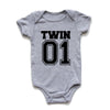 Matching Twin Baby Bodysuits – Cotton Onesies for Boys & Girls | Newborn Twin Outfits | Summer Romper Gift for Twins