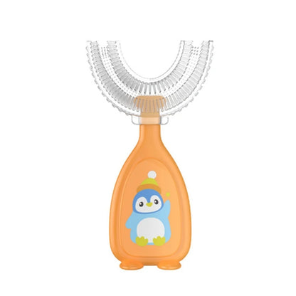 Children U-Shape Toothbrush - Soft Silicone Training Teethbrush for 2-12 Years Kids Oral Care