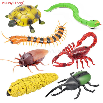 RC Insect and Animal Toy – Electric Simulated Snake, Cockroach, Pillbug Remote Control Toy