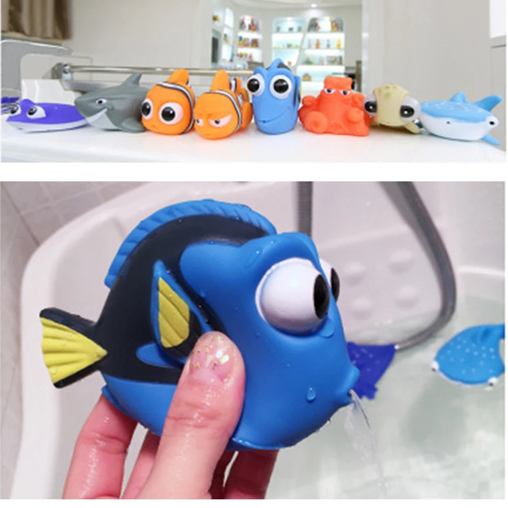 Baby Bath Water Spraying Squeeze Toy – Floating Rubber Animals for Kids