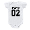 Matching Twin Baby Bodysuits – Cotton Onesies for Boys & Girls | Newborn Twin Outfits | Summer Romper Gift for Twins