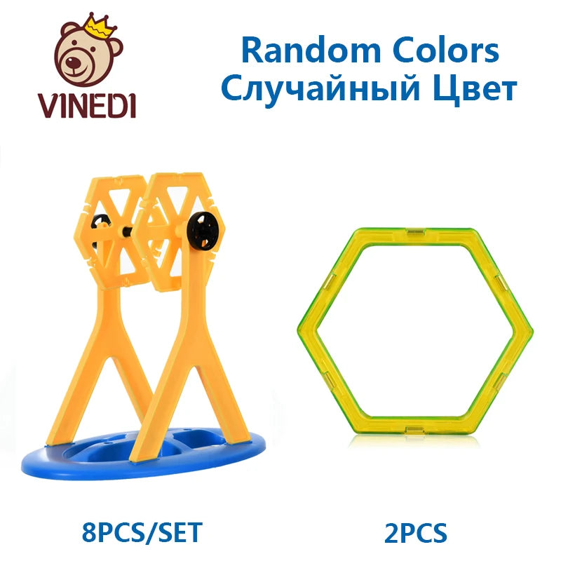 VINEDI Big Magnetic Blocks Designer Construction Set