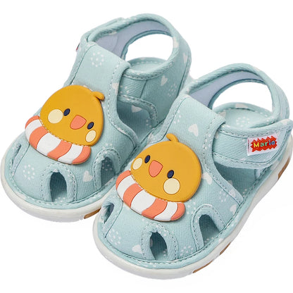 Baby Shoes with Sound Cute Bibi Toddler Shoes Kids Cartoons Boys Sandals Girls Bunny Infantil Slippers