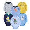 Kavkas 6PCS/3PCS Baby Bodysuit Set – Long Sleeve 100% Cotton Newborn Onesies (0-12 Months)