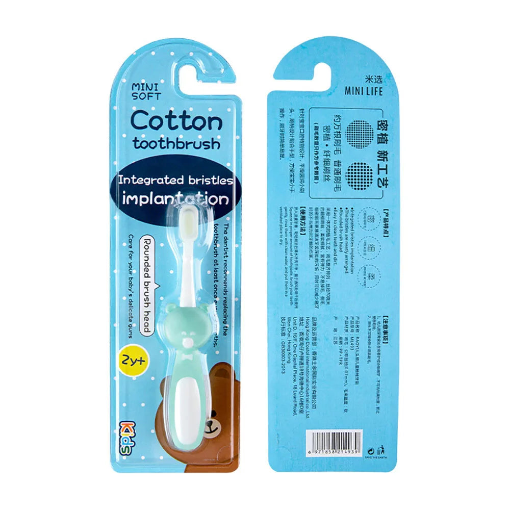 Toothbrush for Kids Colorful Lovely Cartoon Modeling, Soft Bristles Children’s Toothbrush with Cartoon Handle, Tongue Scraper Coating