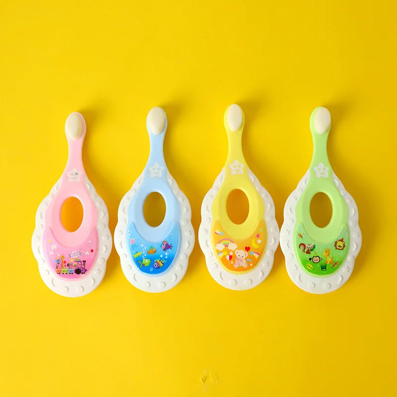 Baby & Toddler Toothbrush for 0-3 Years Old, Extra Soft 10000 Floss Bristles for Baby Gum Care