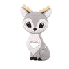 Cartoon Animal BPA-Free Silicone Teether - Food-Grade Silicone Teething Toy for Kids | DIY Teething & Christmas Gift Decor