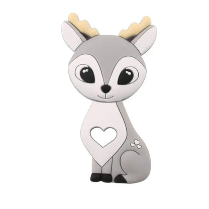 Cartoon Animal BPA-Free Silicone Teether - Food-Grade Silicone Teething Toy for Kids | DIY Teething & Christmas Gift Decor