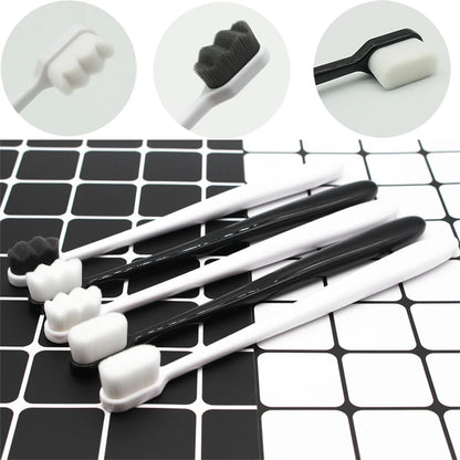 1Pc 12000 Ultra-Fine Bristles Soft Toothbrush, Portable Teeth Deep Cleaning & Whitening, Adults & Children Toothbrush