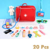 Wooden Doctor Play Set Pretend Medical Kit for Kids - Educational Nurse & Dentist Toy