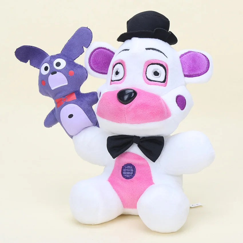 25cm Freddy Plush Foxy Chica Bonnie Springtrap Golden Freddy Fazbear Soft Stuffed Dolls Toy
