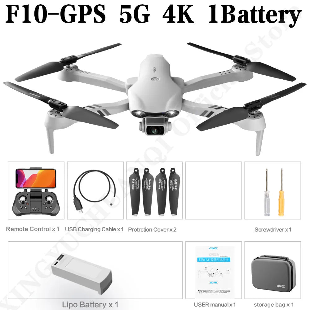 4K HD Dual Camera RC Drone – GPS/WIFI FPV with 2km Real-Time Transmission