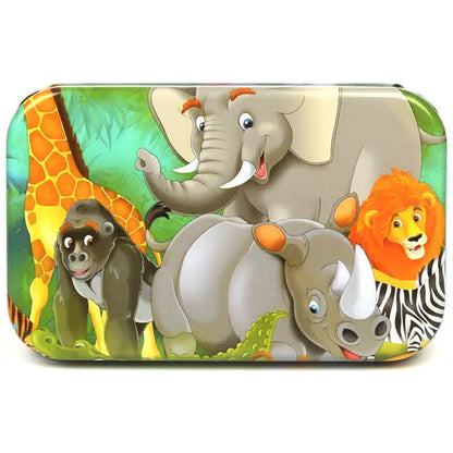 60 Pieces Wooden Jigsaw Puzzle – Cartoon Vehicle and Animal Educational Toy for Kids
