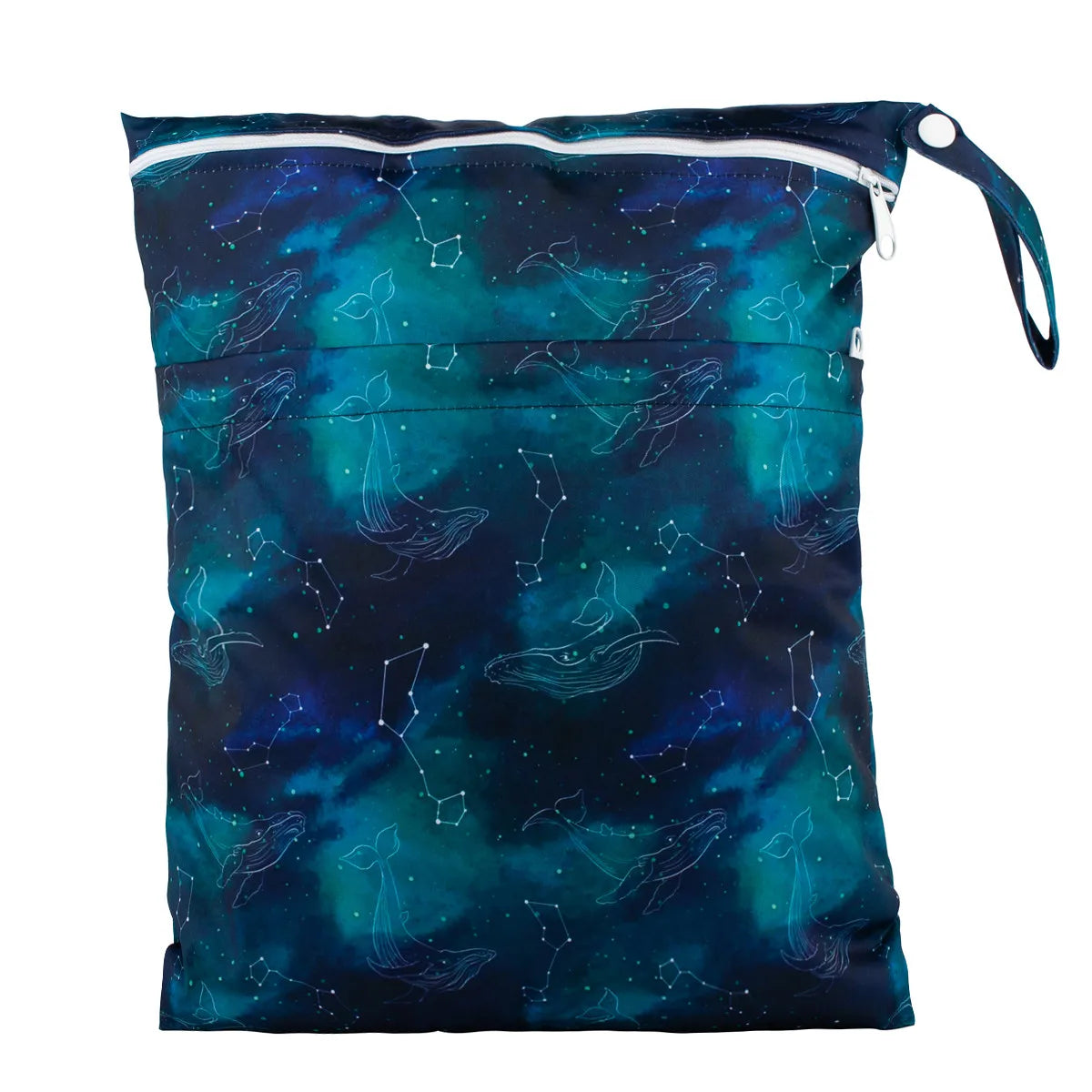 [Sigzagor] Waterproof Wet Dry Bag – Reusable Baby Diaper & Nappy Storage with Two Zippers (36cm x 29cm | 14.2in x 11.4in) - Kidzy Market